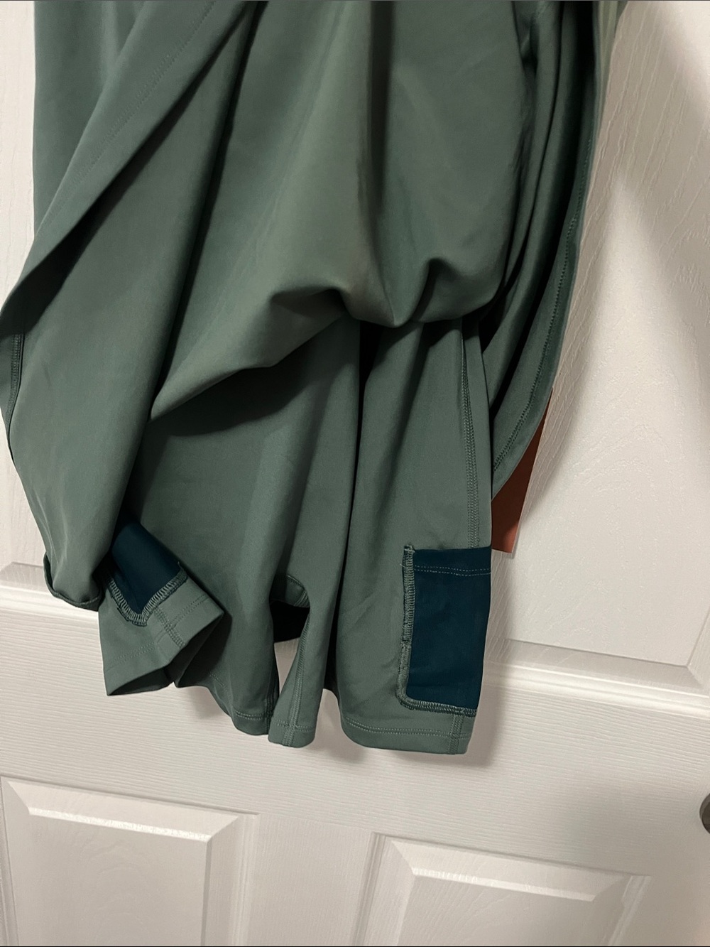 girlfriend collective exercise dress in deep green - Picture 2 of 5